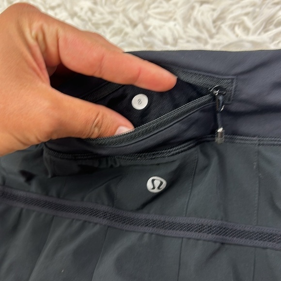 Lululemon Run: Pace Setter Skirt Black - Picture 6 of 6